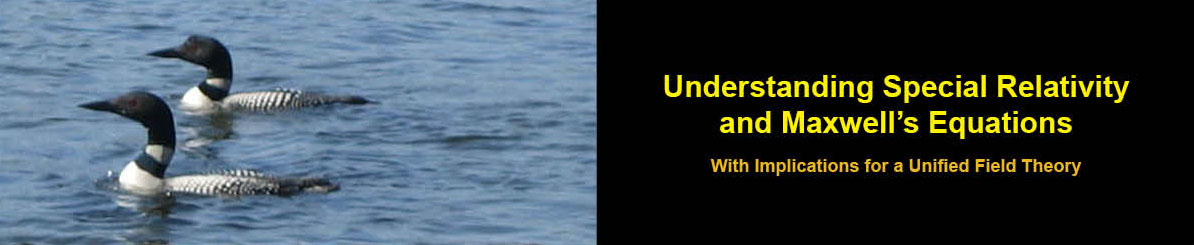 Understanding Special Relativity and Maxwell's Equations - With Implications for a Unified Field Theory. Photo of two loons